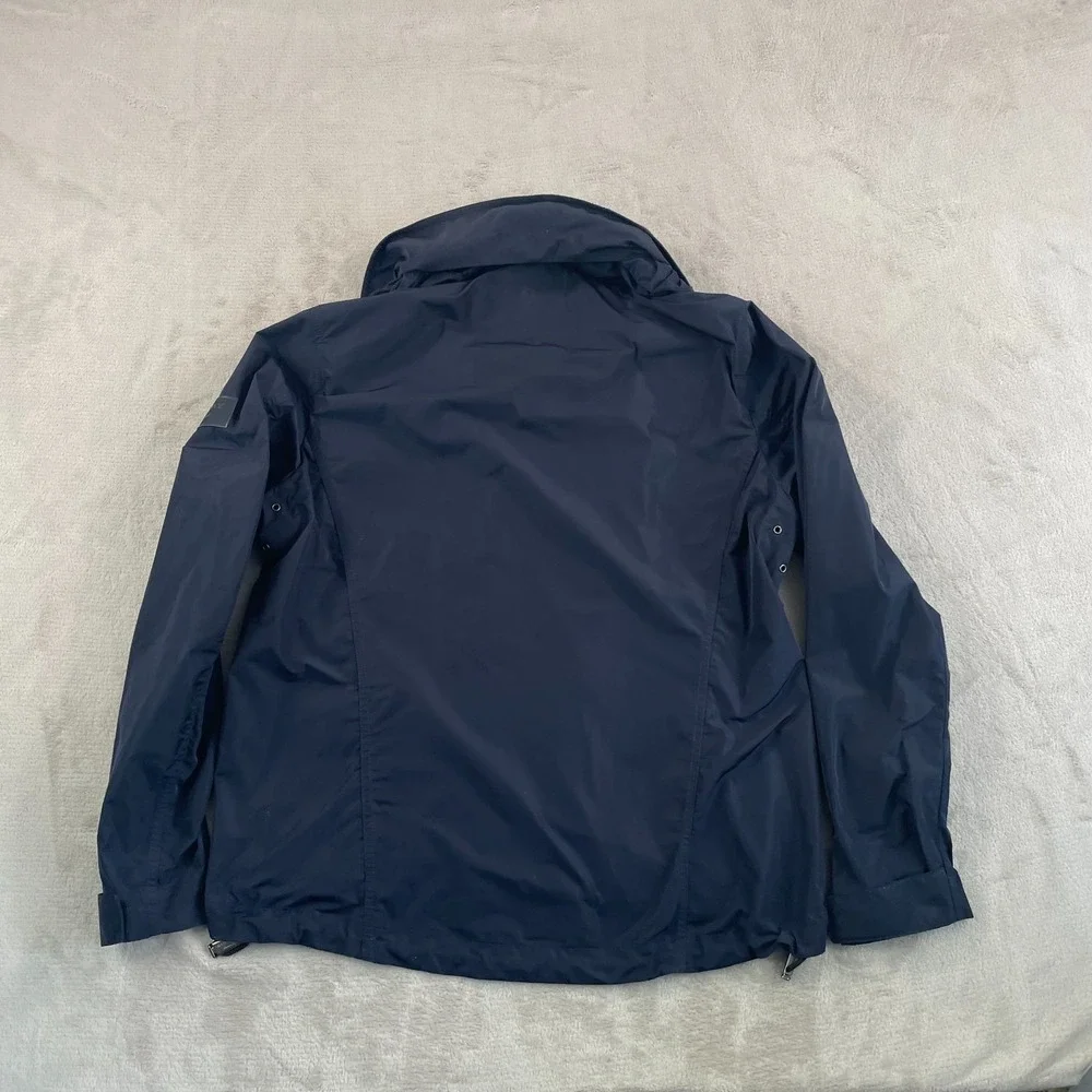 Burberry London Hedley Hooded Zip-Up JacketMen 52 Navy Packable Hood $590 - Picture 10 of 15